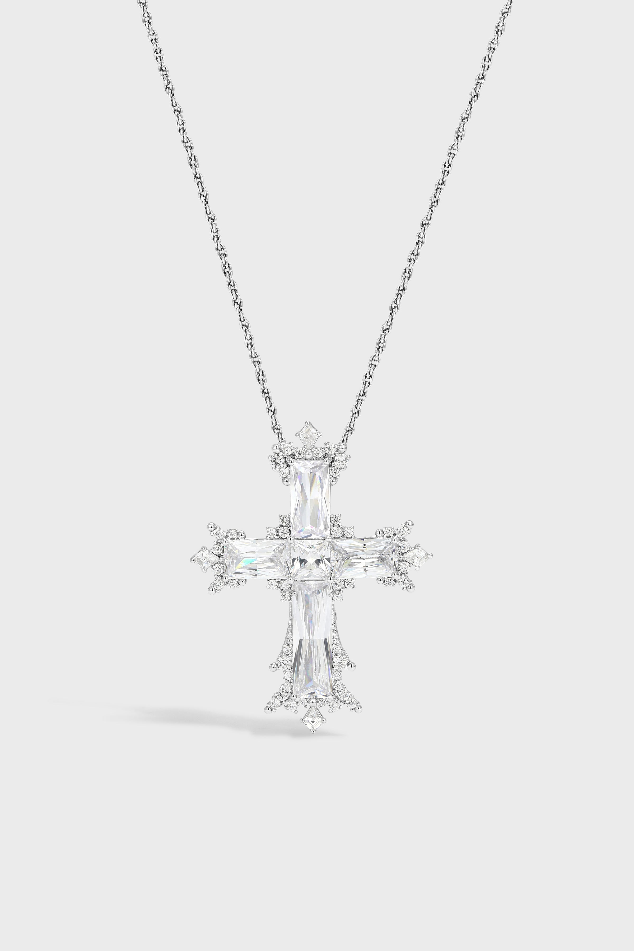 Everglow Cross Necklace —— Large - booneealus