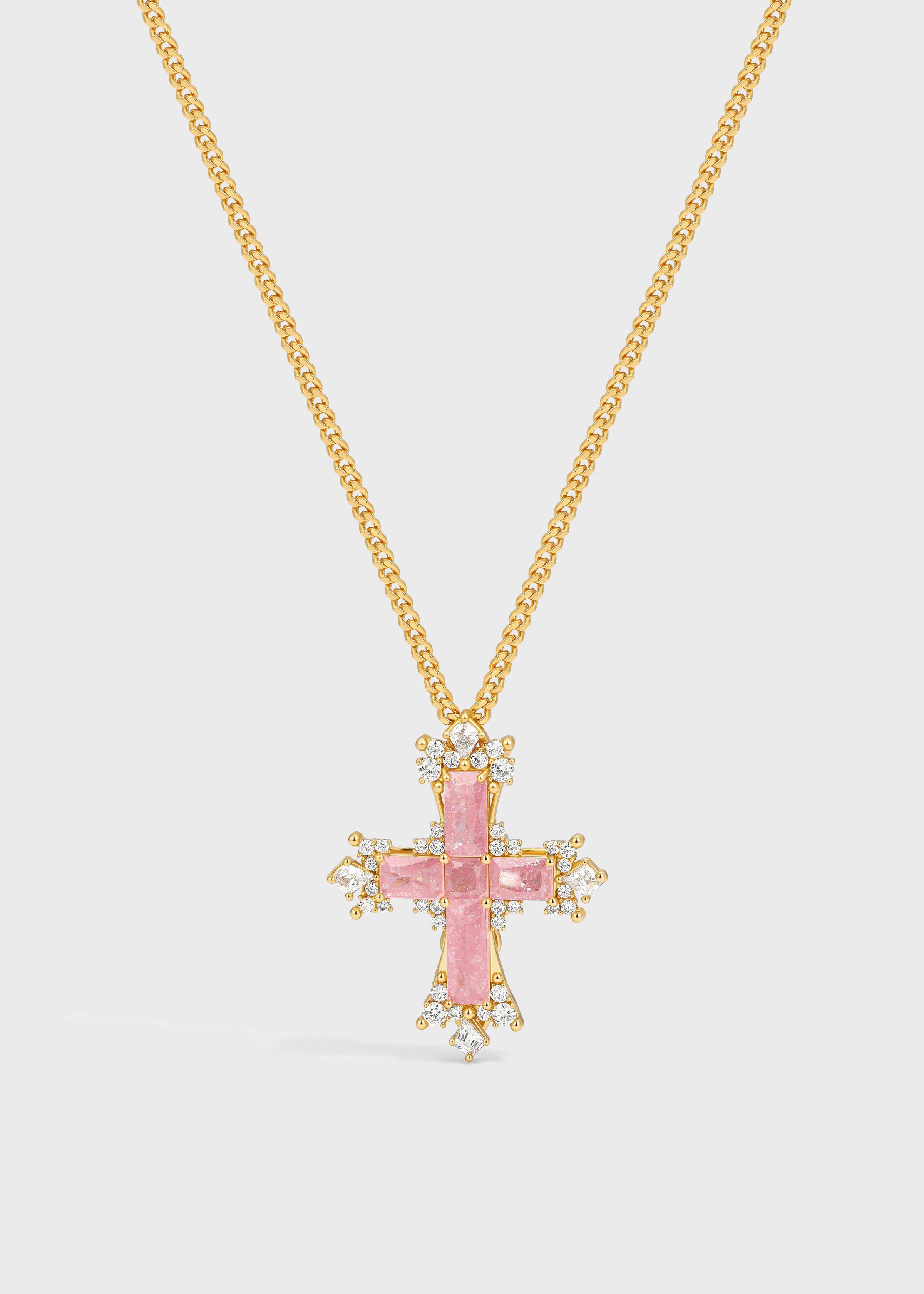 Mistglow Cross Necklace —— Small - booneealus