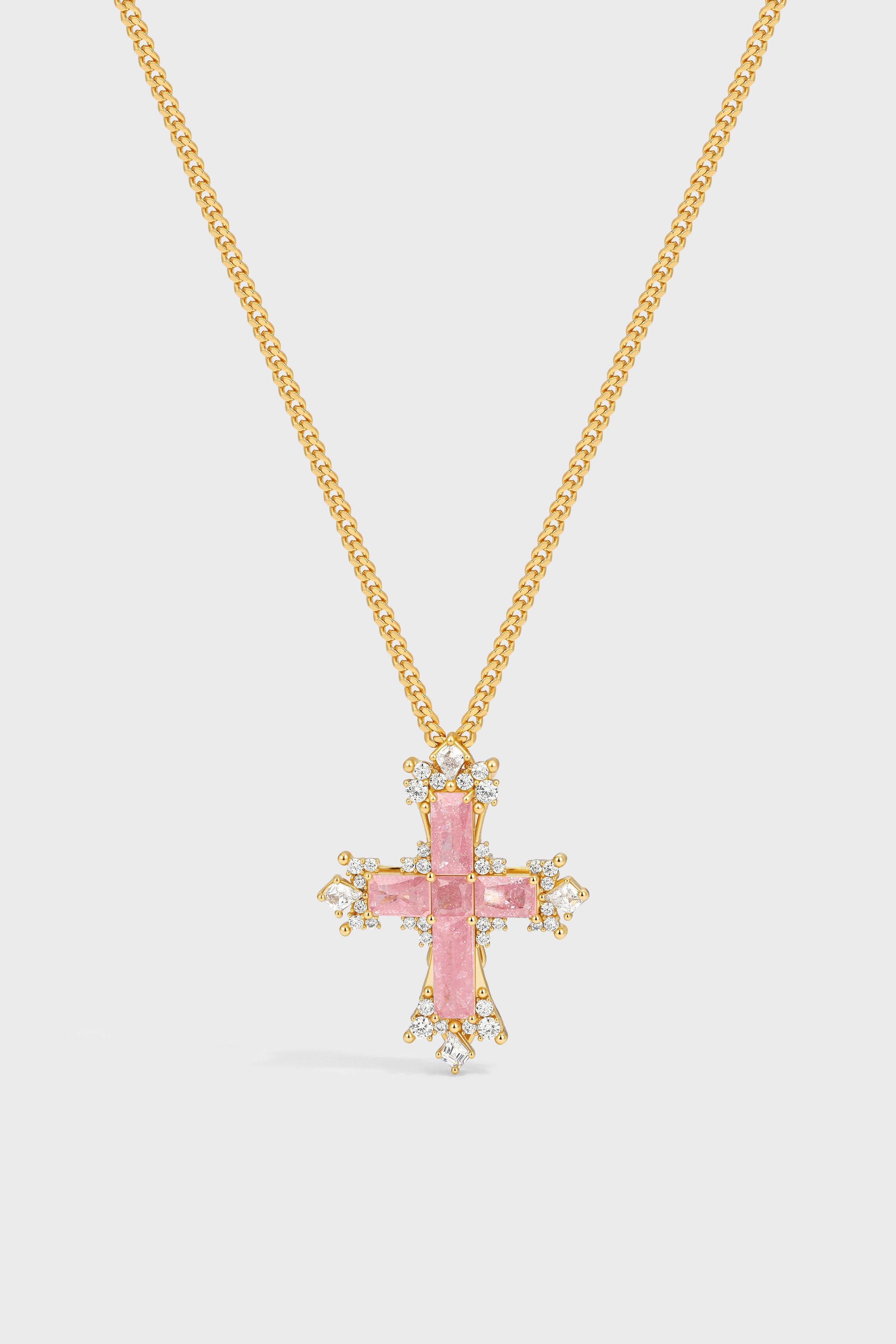 Mistglow Cross Necklace —— Small - booneealus