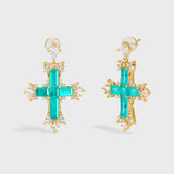 Tidal Cross Earrings - booneealus