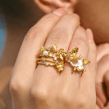 Gold Verses of Becoming Ring - booneealus