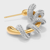Entwined Light C-Hoop Earrings - booneealus
