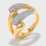 Celestial Duet Hoops Ring - booneealus