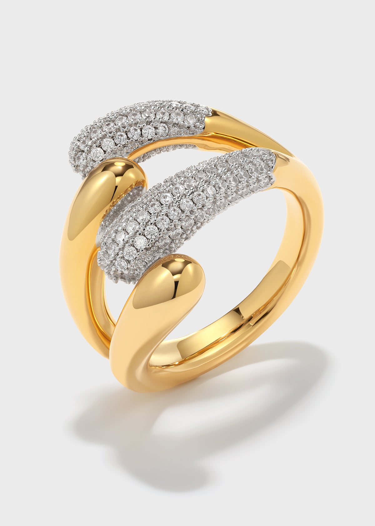 Celestial Duet Hoops Ring - booneealus