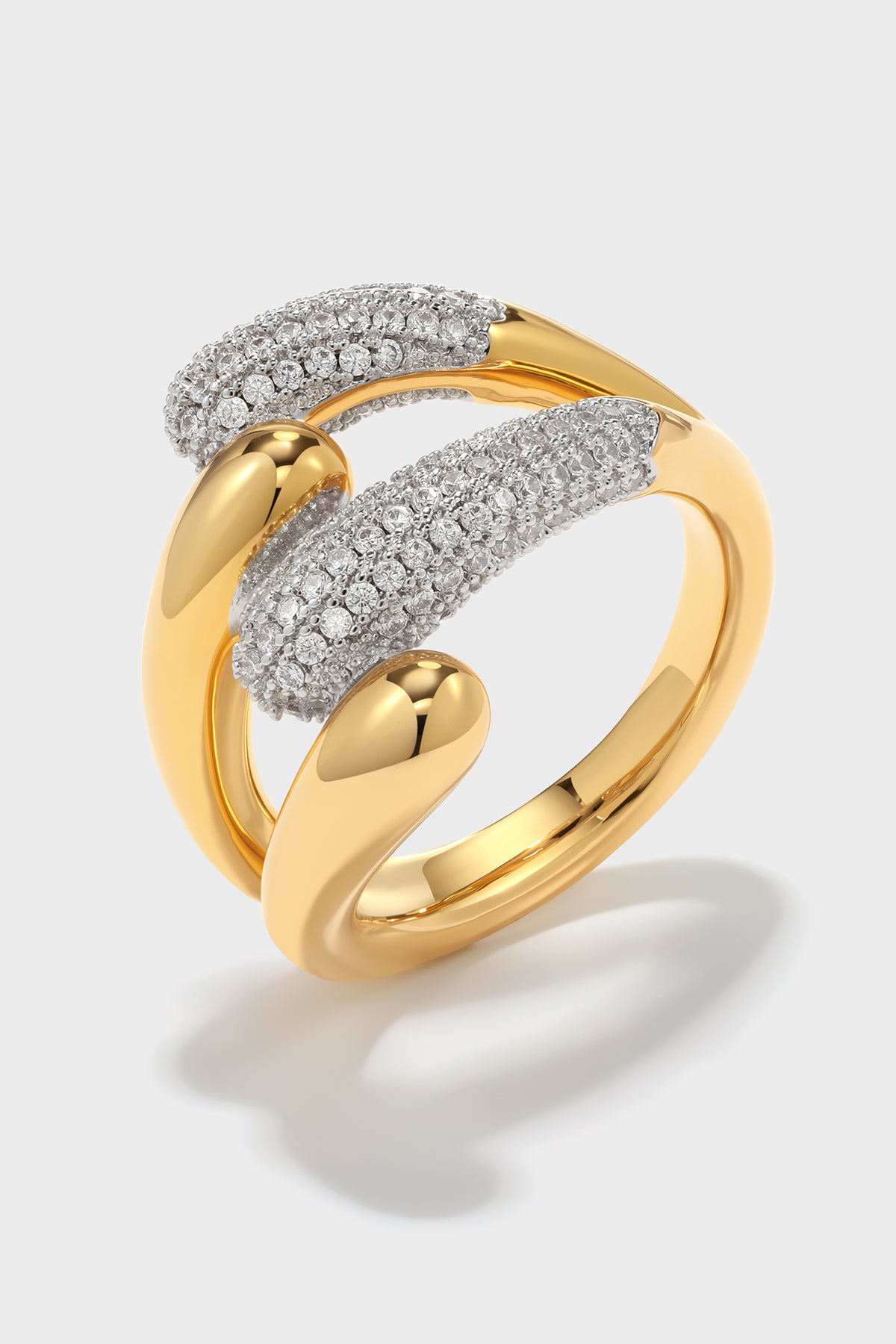 Celestial Duet Hoops Ring - booneealus