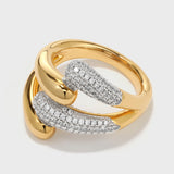 Celestial Duet Hoops Ring - booneealus