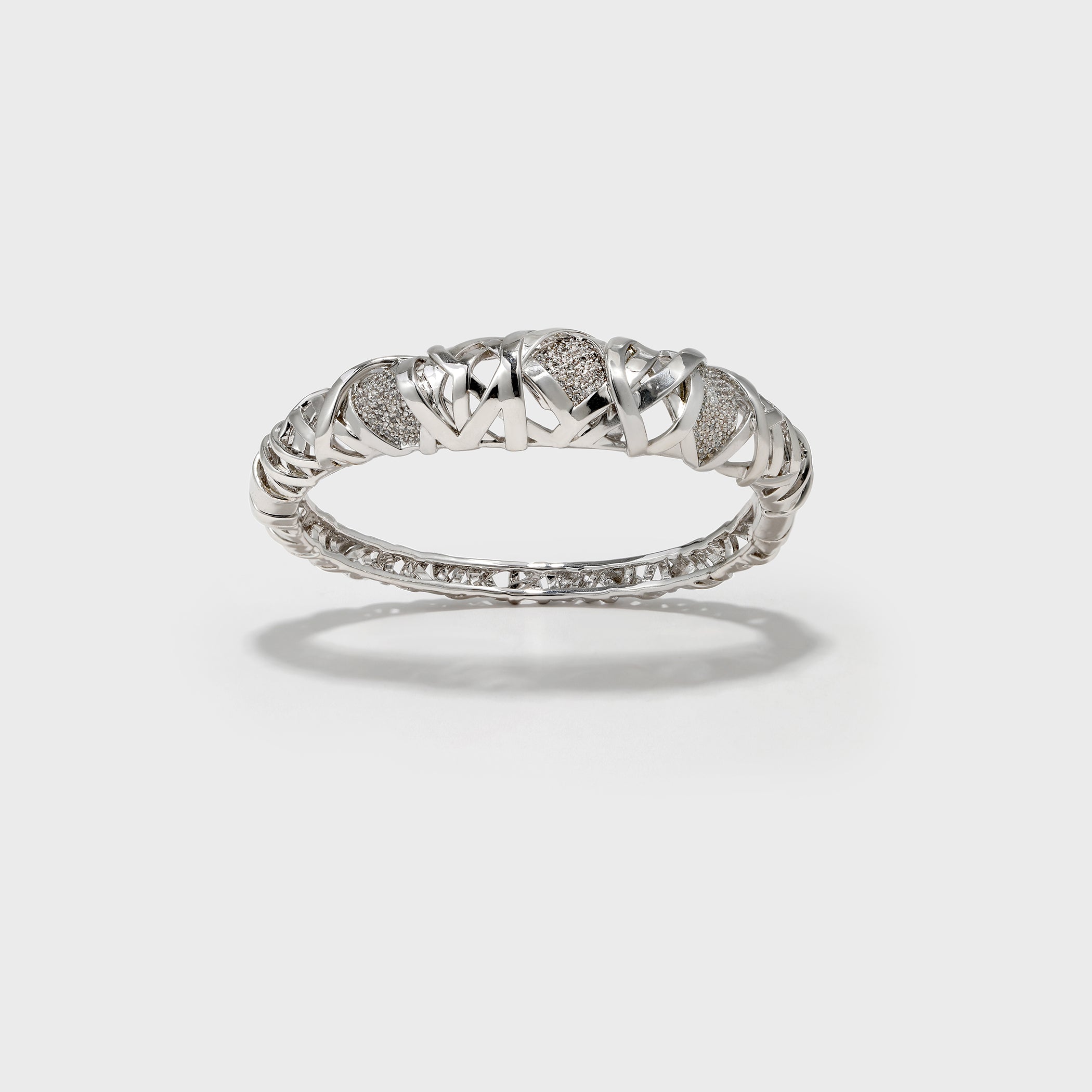 Twisted Braided Zirconia Bracelet - booneealus