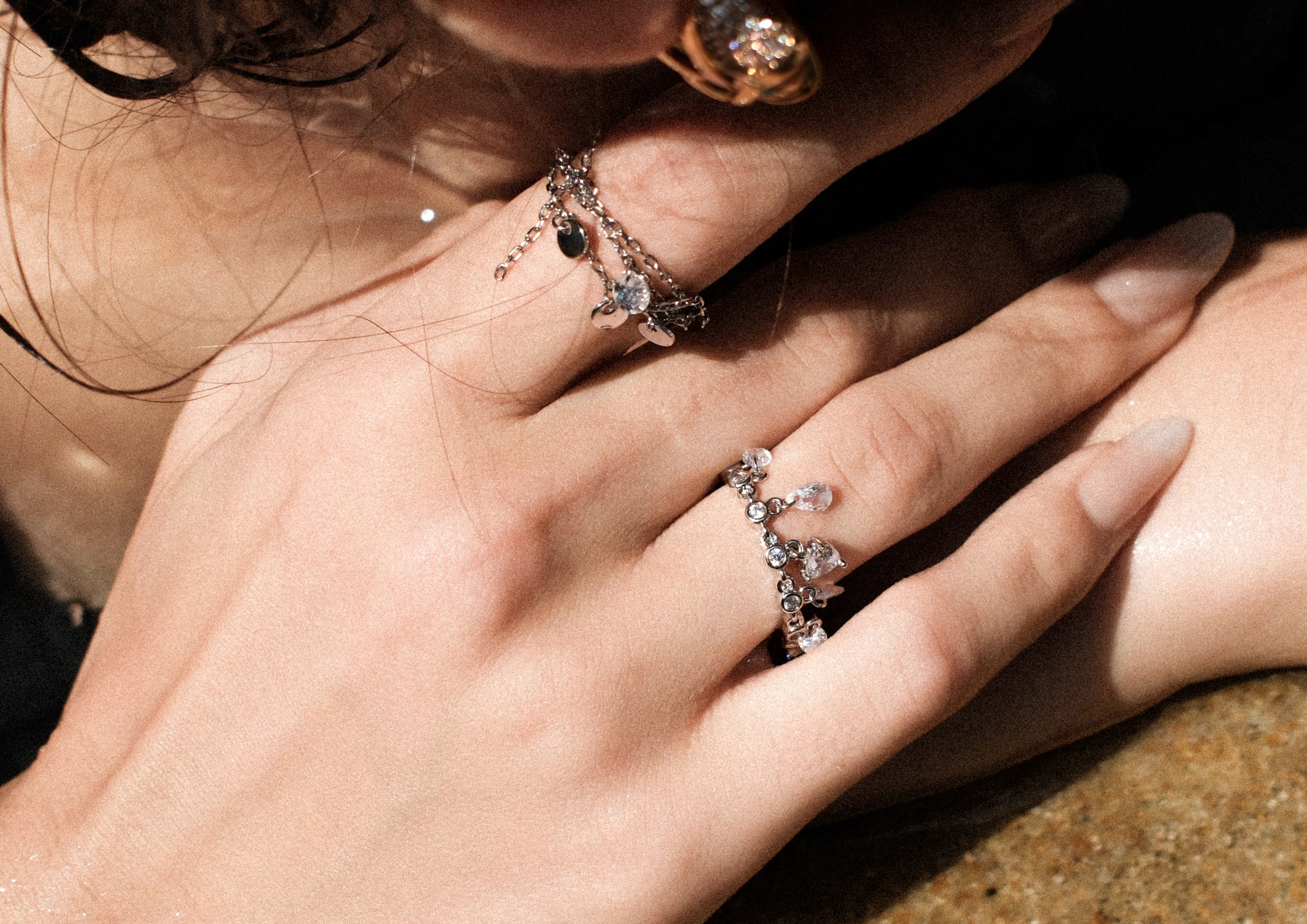 Multi-metal Disc and Zircon Pull Ring - booneealus