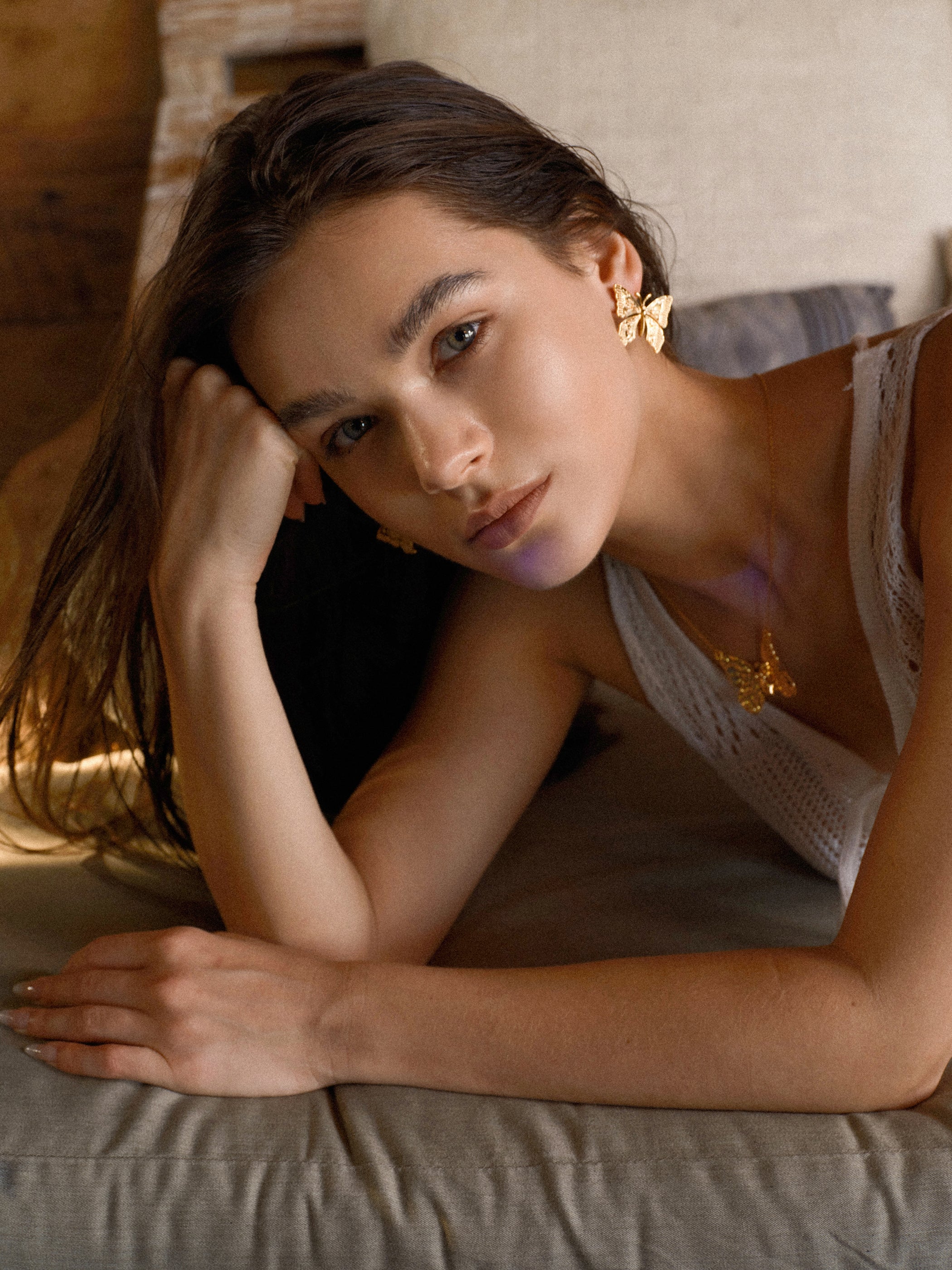 Metal Butterfly Earrings - booneealus