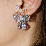 Zircon Butterfly Earrings