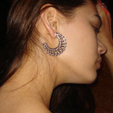 Openwork Braided C-shaped Earrings