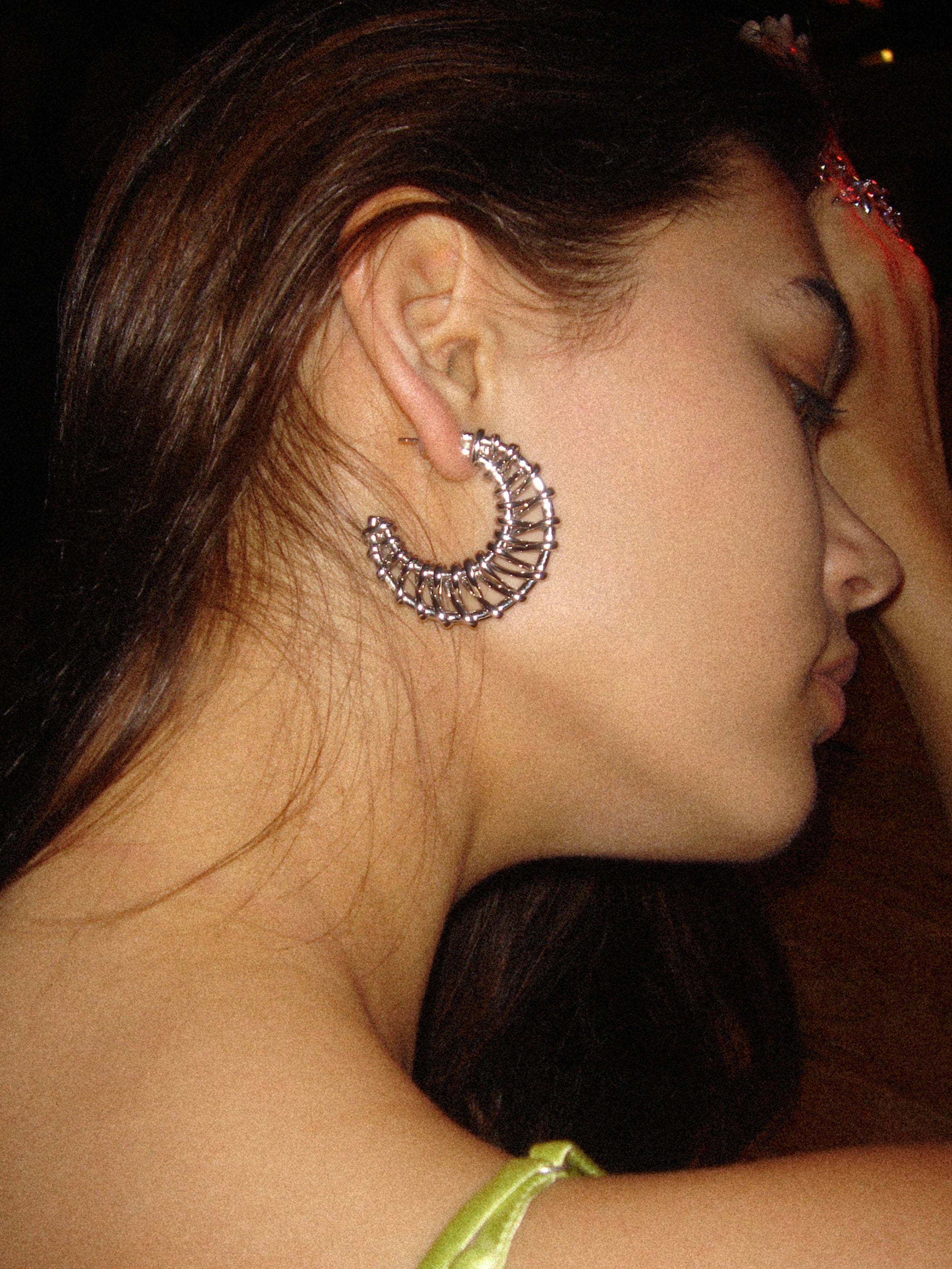 Openwork Braided C-shaped Earrings - booneealus