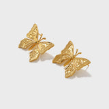 Metal Butterfly Earrings