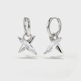 Horse Eye Zirconia Earrings