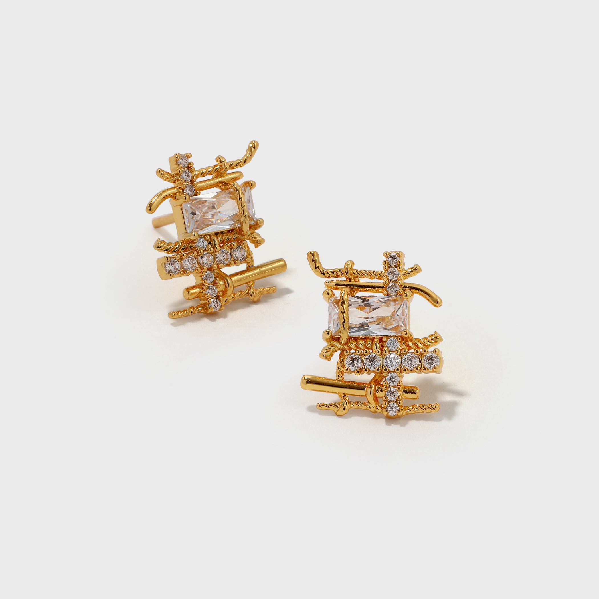 Braided Metal Earrings - booneealus