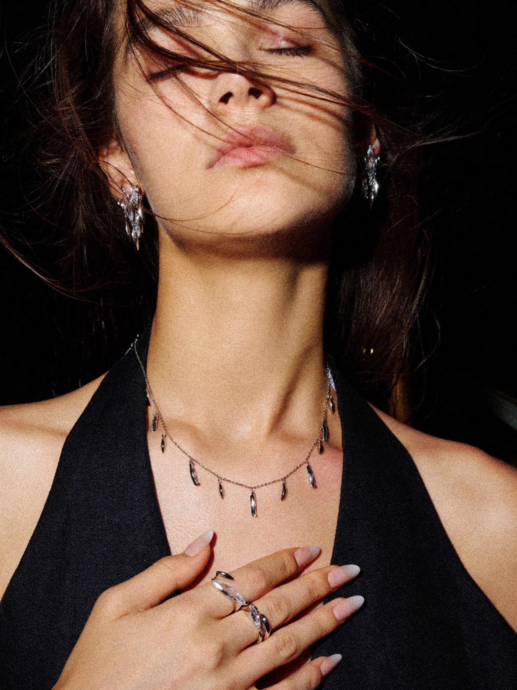 Tassel Zirconia Necklace - booneealus