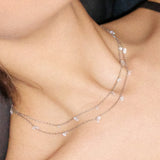 Double Layer Zircon Necklace