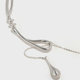 Metal Teardrop Knot Collar