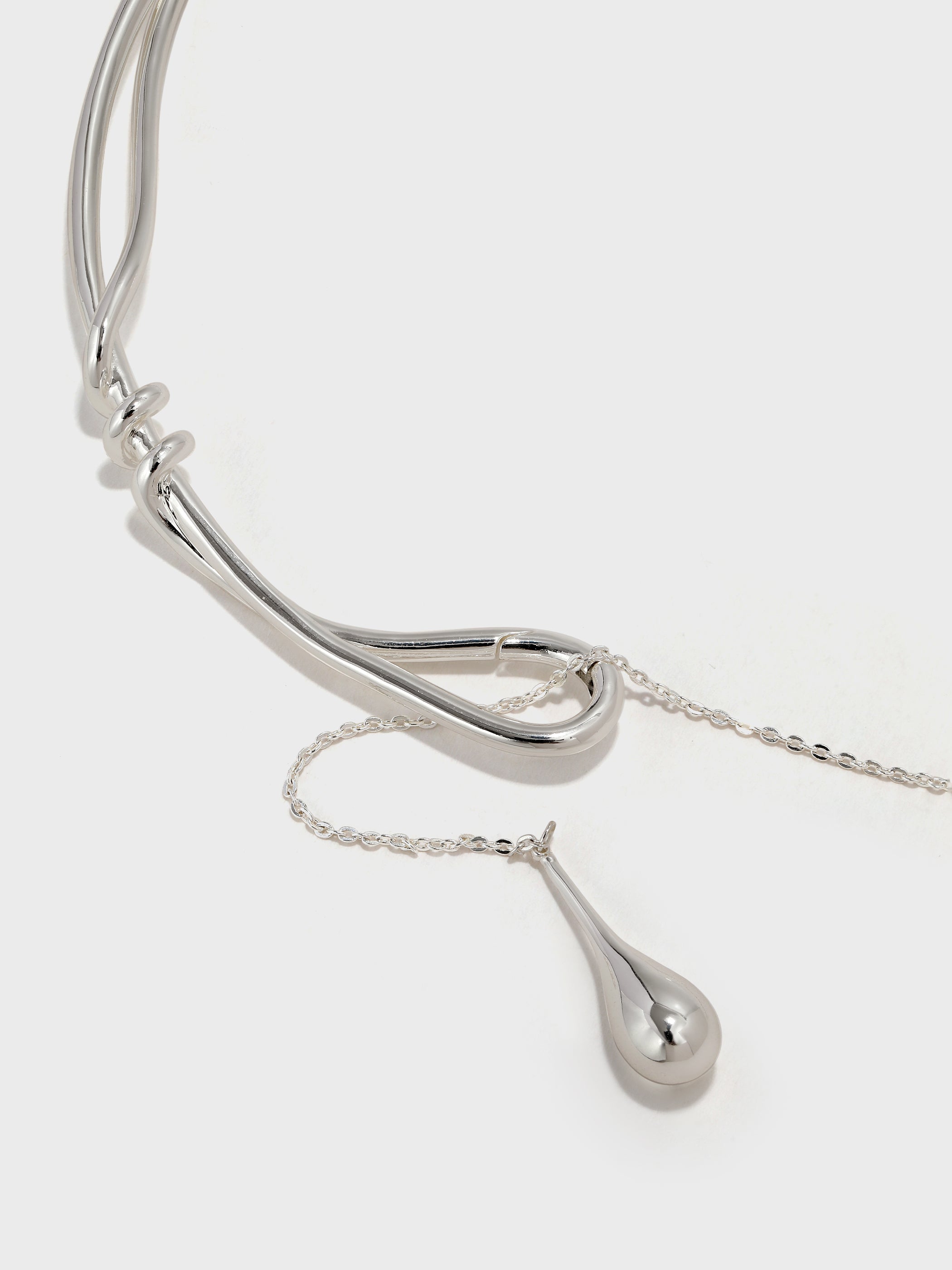 Metal Teardrop Knot Collar - booneealus