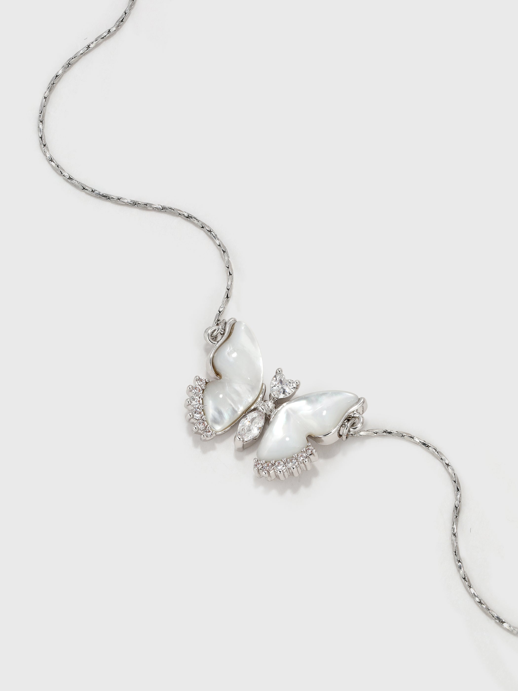 Shell Butterfly Necklace - booneealus