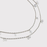 Double Layer Zircon Necklace