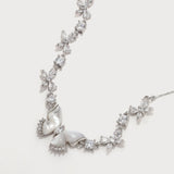 Shell Butterfly Zircon Necklace