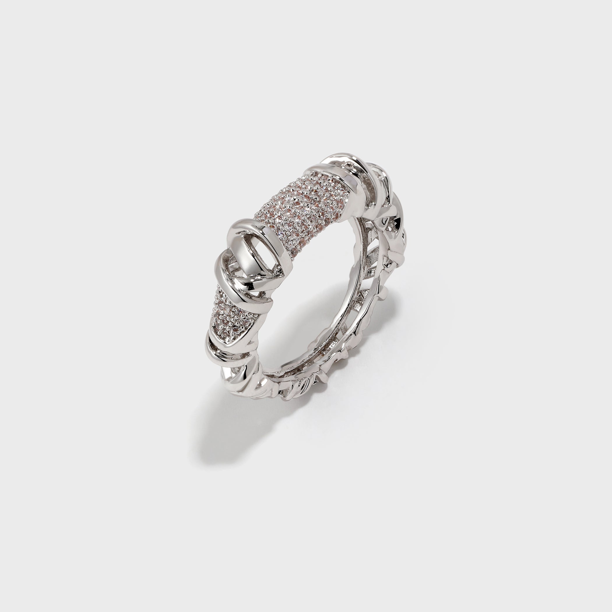 Twisted Braided Zirconia Ring