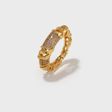 Twisted Braided Zirconia Ring