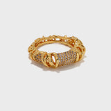 Twisted Braided Zirconia Ring