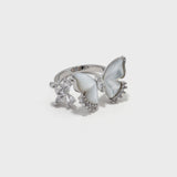 Shell Butterfly Open Ring