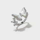 Shell Butterfly Open Ring