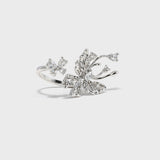 Zircon Butterfly Open Ring