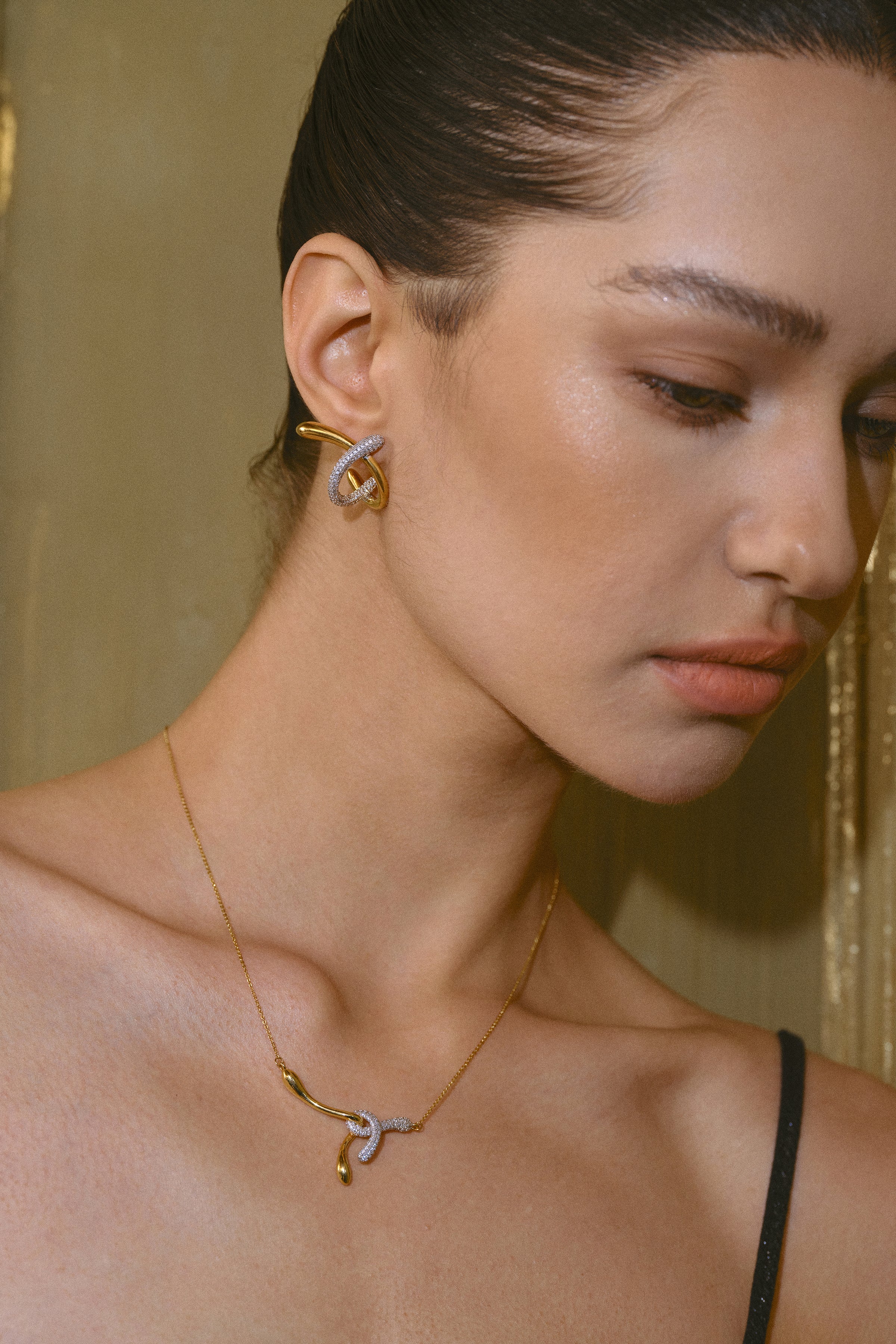 Entwined Lines necklace - booneealus