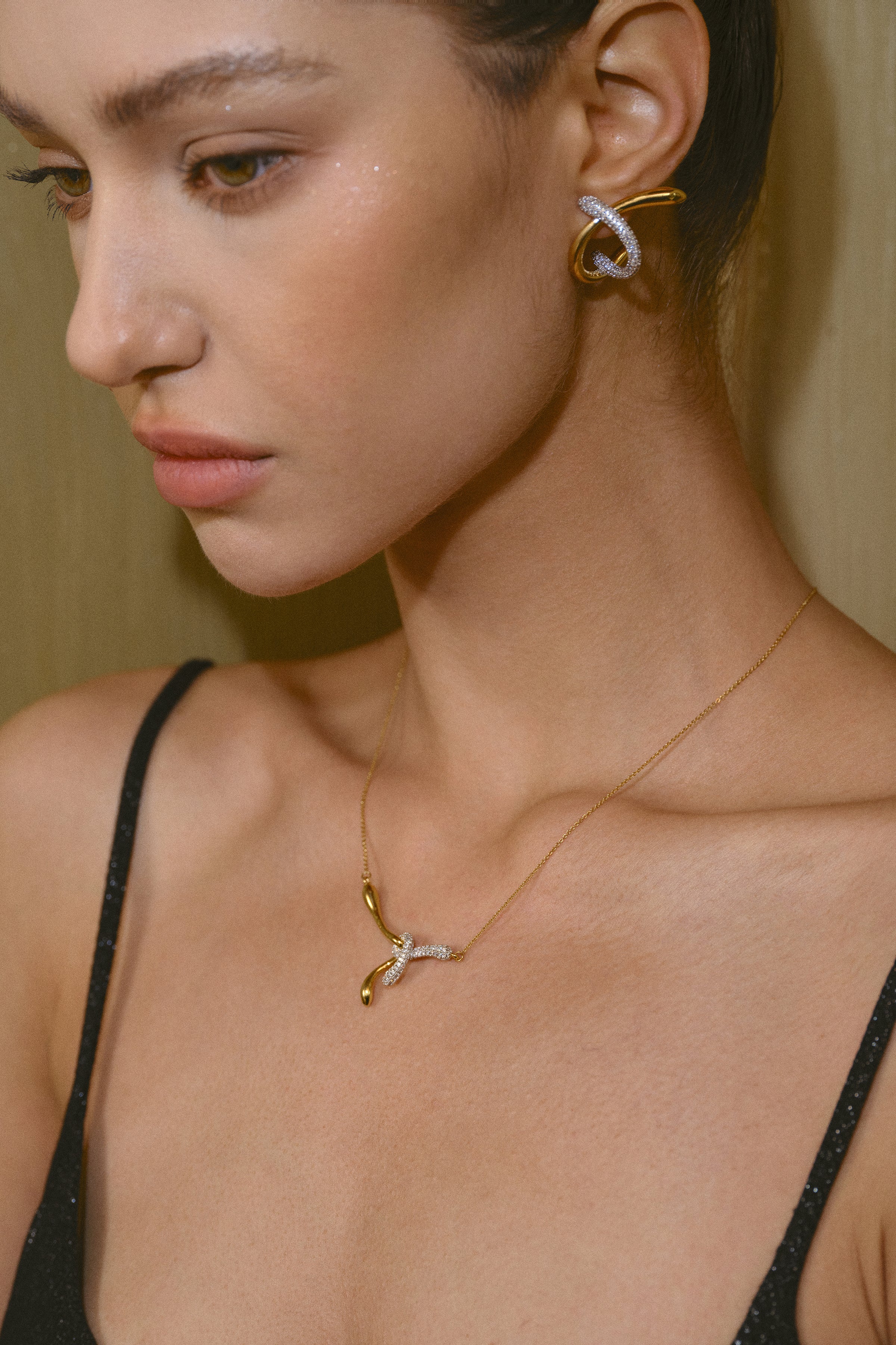 Entwined Lines necklace - booneealus