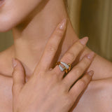 Celestial Duet Hoops Ring - booneealus