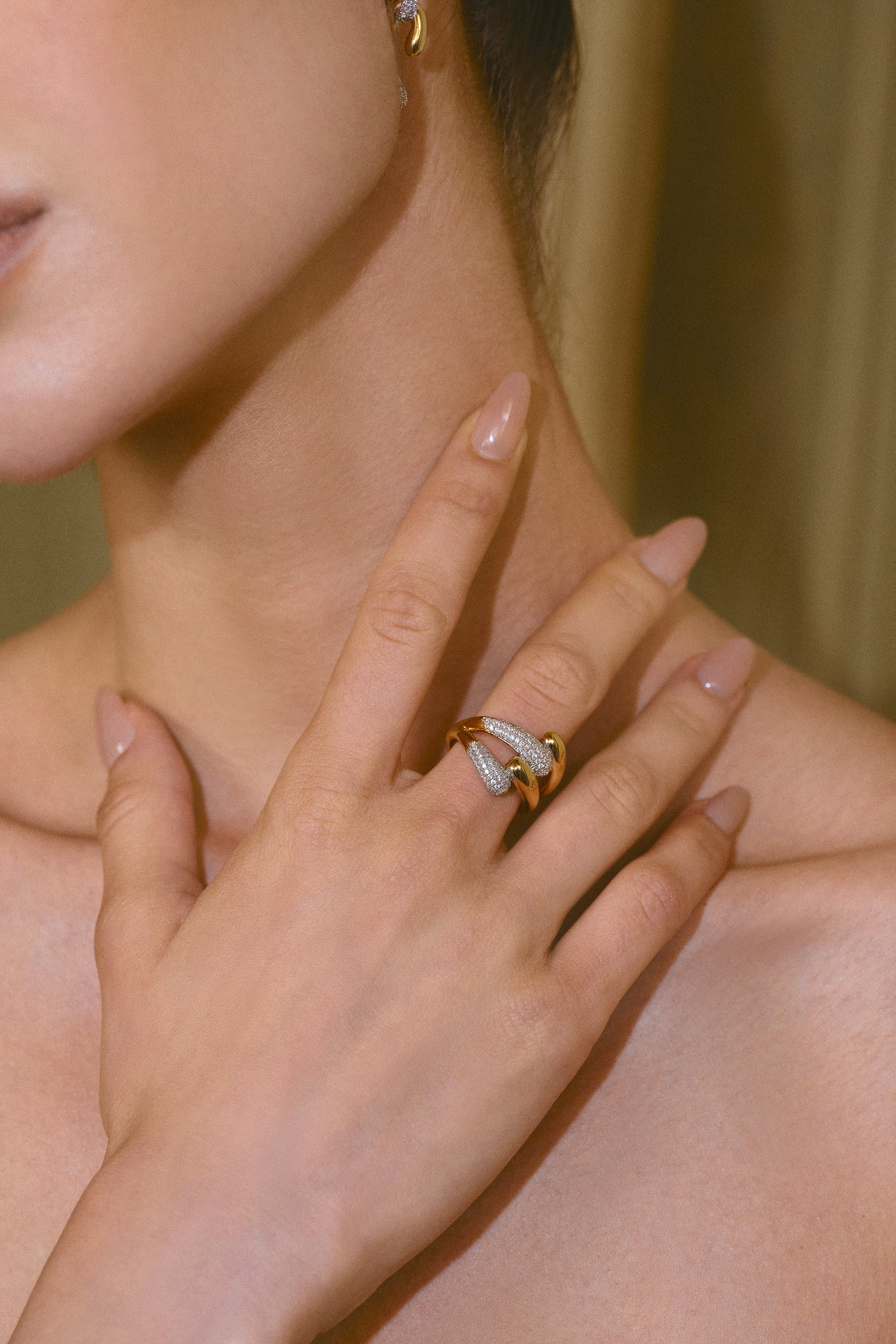 Celestial Duet Hoops Ring - booneealus