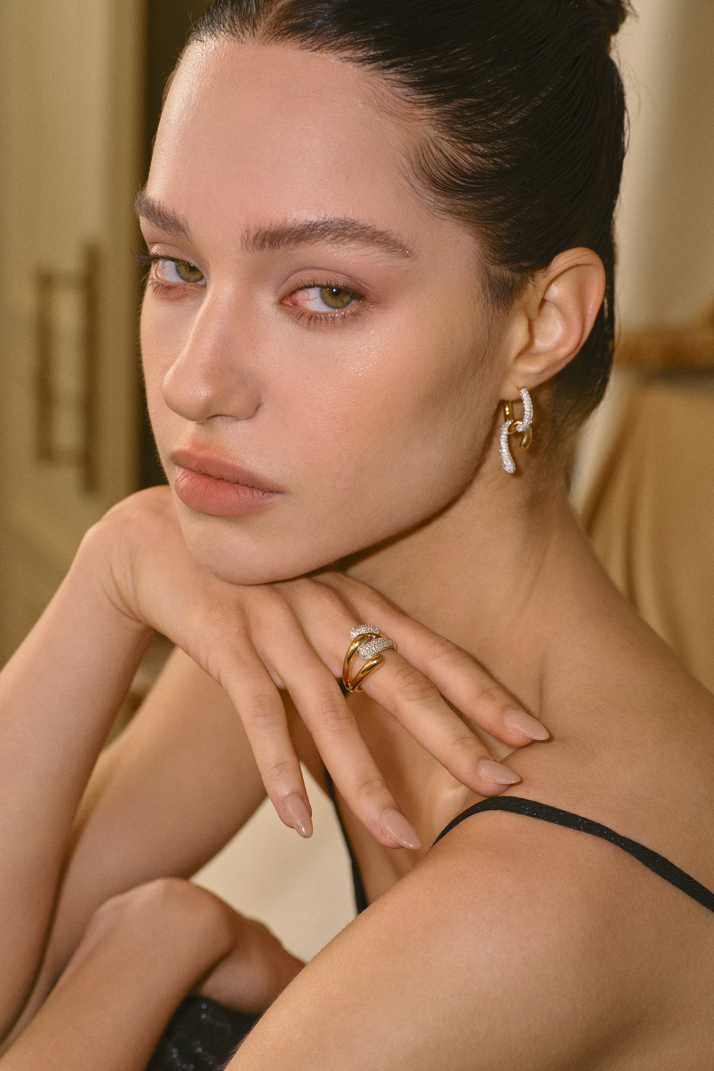 Celestial Duet Hoops Ring - booneealus