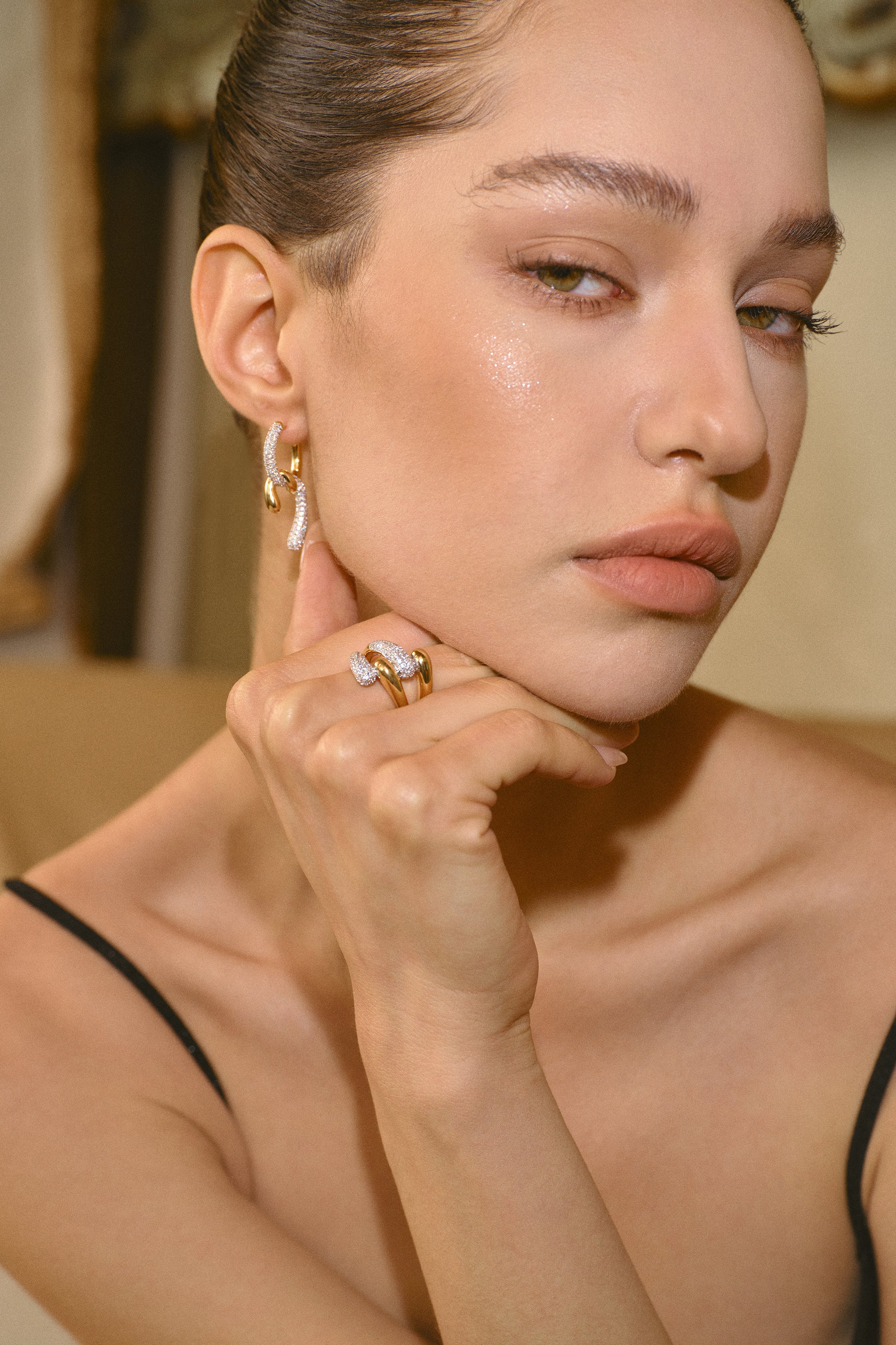 Celestial Duet Hoops Ring - booneealus