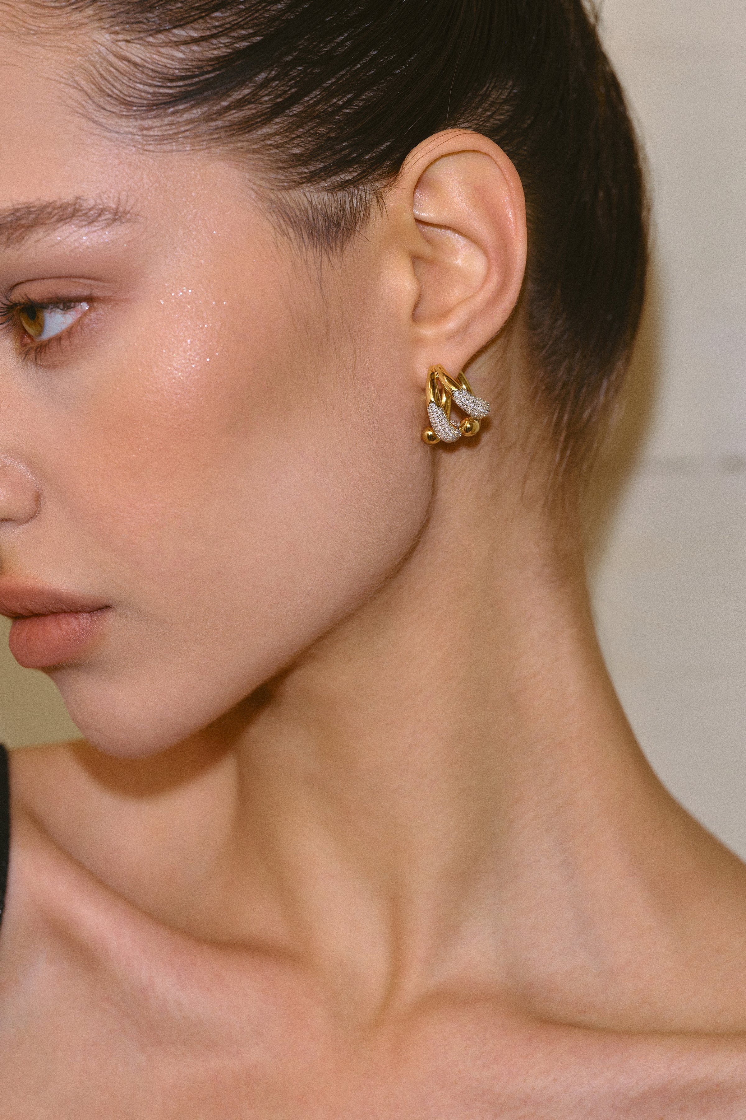 Celestial Duet Hoops Earrings - booneealus