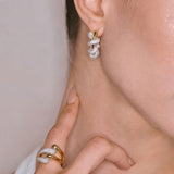 Entwined Light C-Hoop Earrings - booneealus