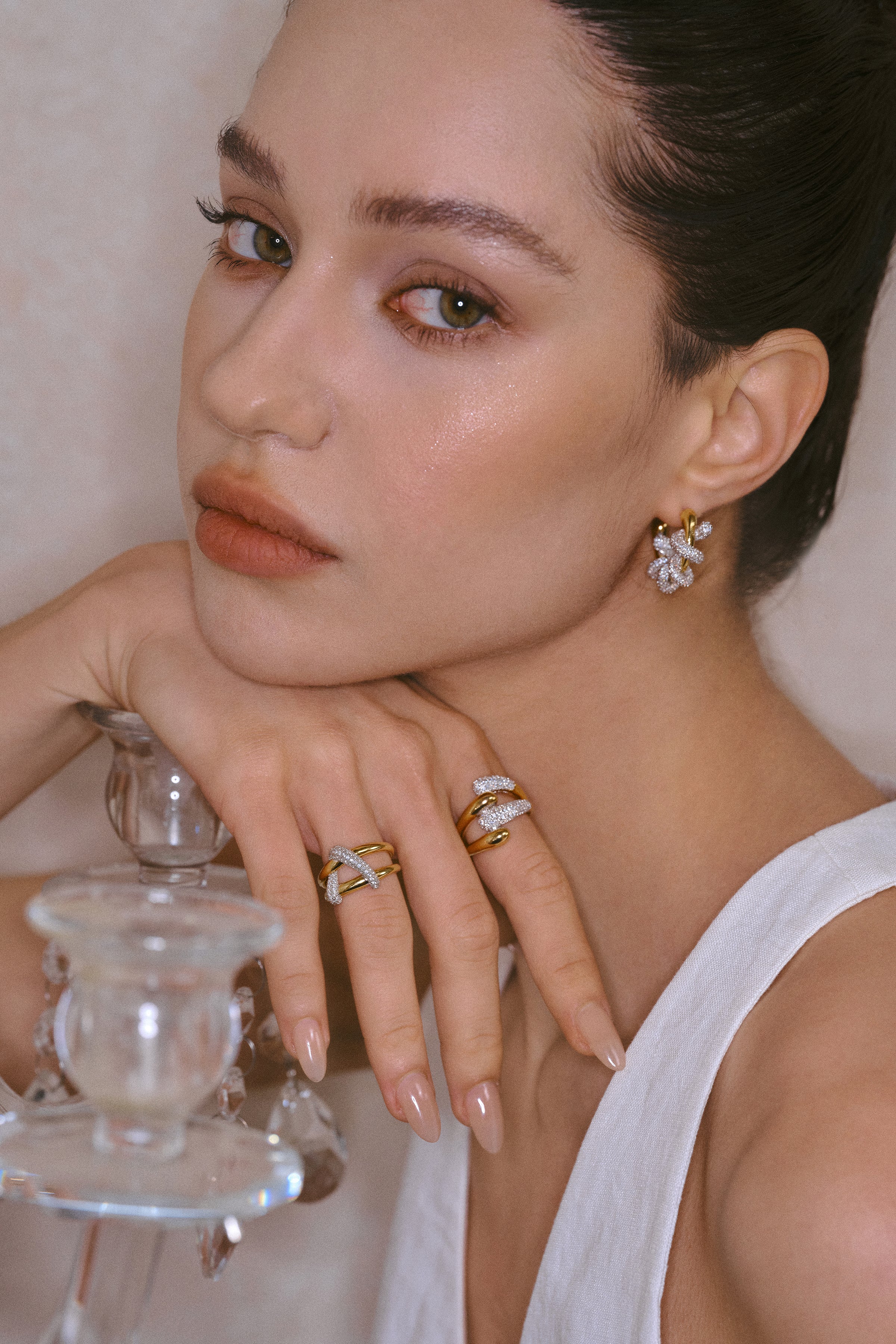 Celestial Duet Hoops Ring - booneealus