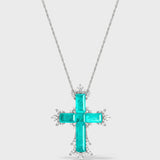 Lucent Tide Cross Necklace – Large - booneealus